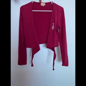 Jessica Simpson cropped blazer with ties